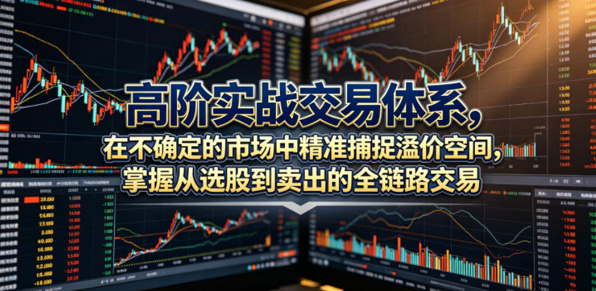 高阶实战交易体系,在不确定的市场中精准捕捉溢价空间,掌握从选股到卖出的全链路交易心法(更新6月)-网创资源地